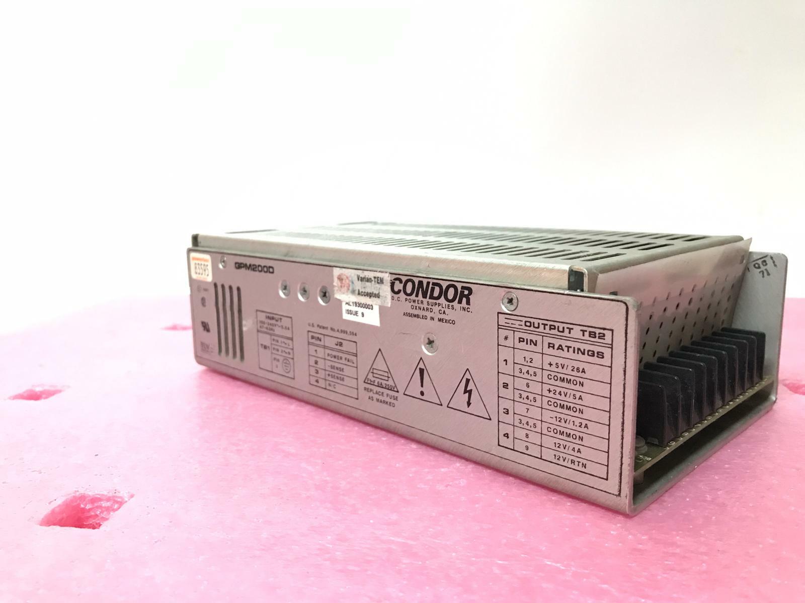 Condor GPM200D DC Power Supply & Wires Kit for Varian OEC Medical