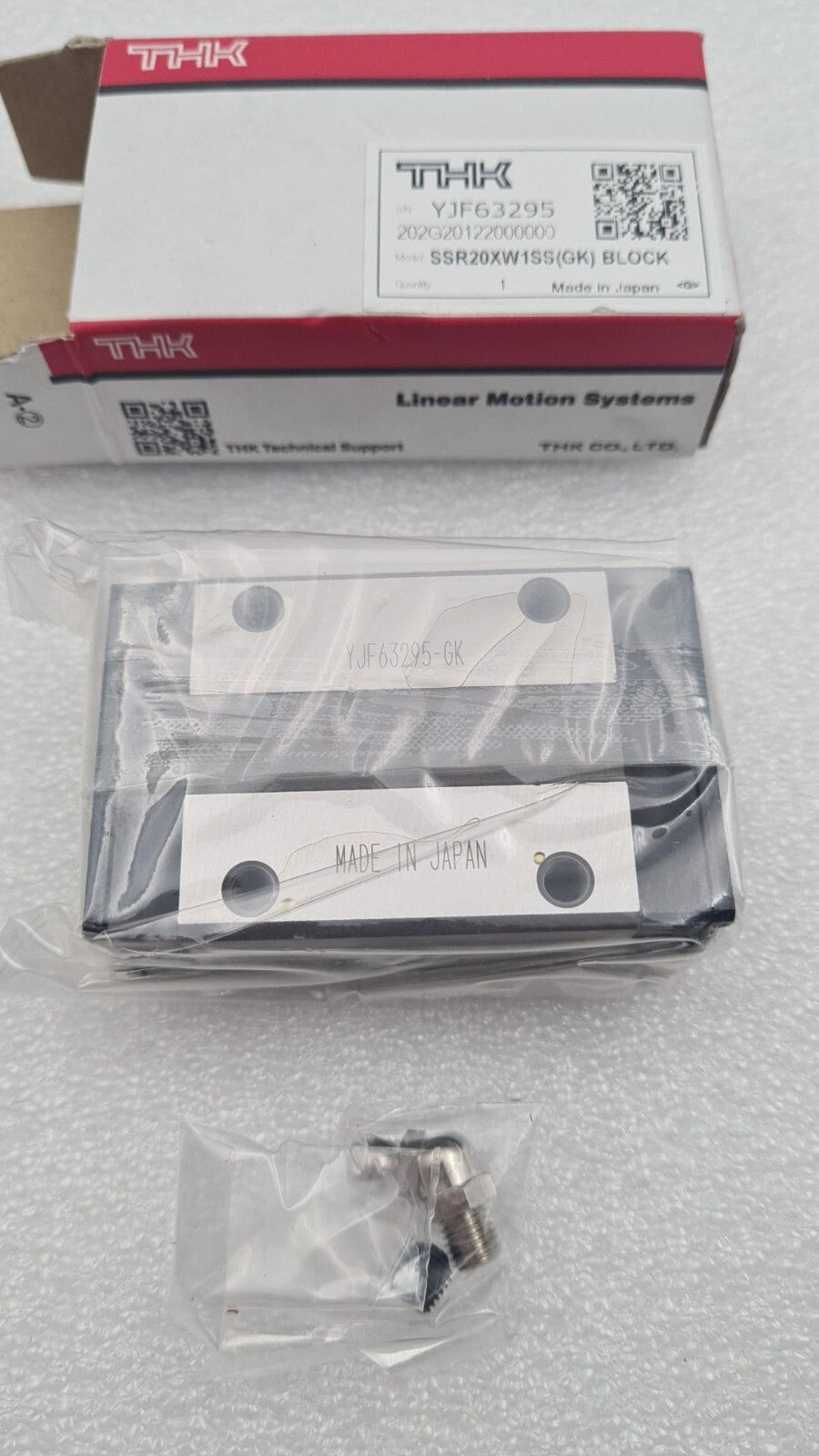 [LOT 3] NEW - THK SSR20XW1SS (GK) BLOCK Linear Guard Guide Slider Rail Bearing