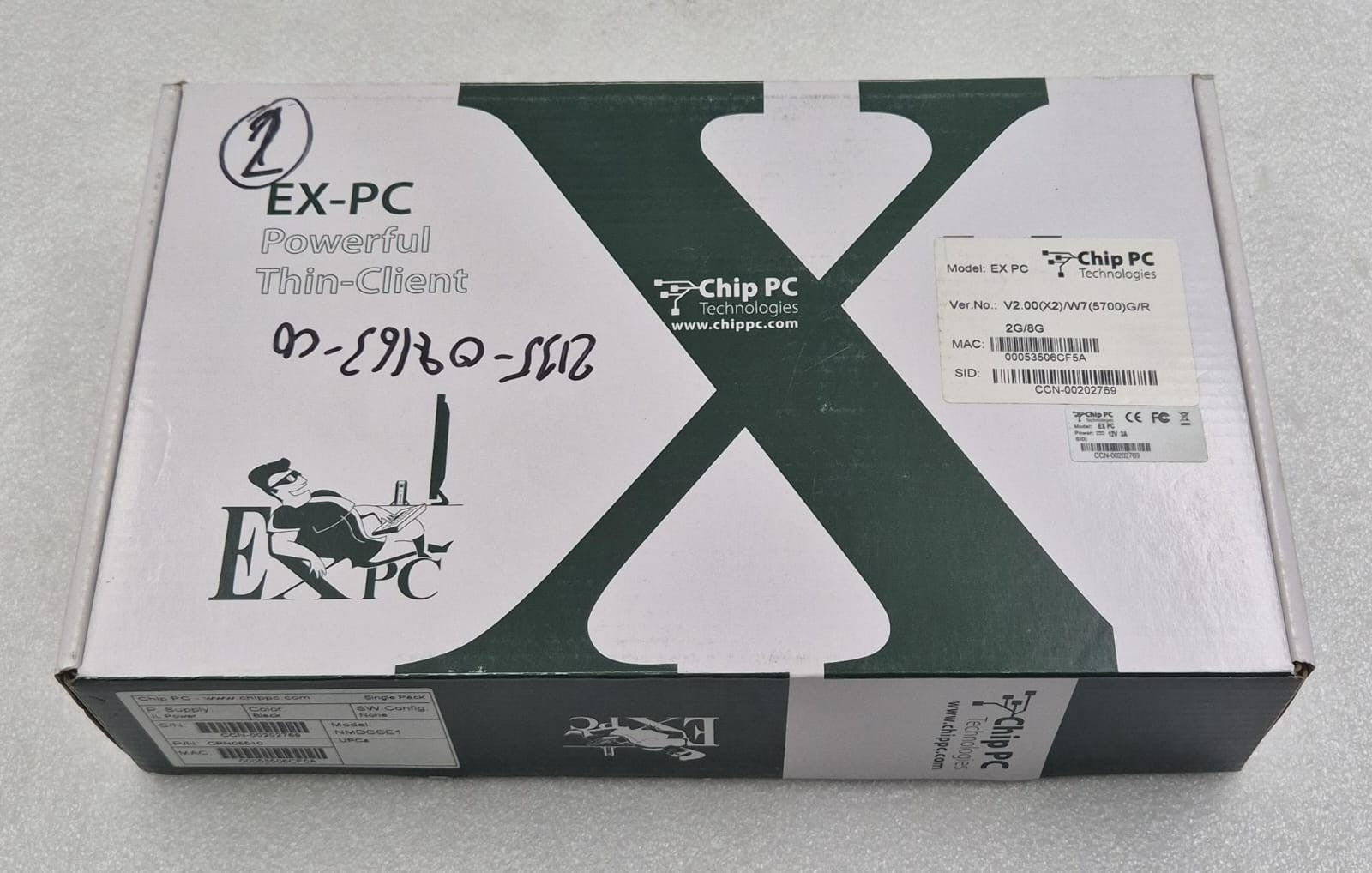 *NEW* Chip PC EX-PC Powerful Thin-Client V2.00(X2) W7 (5700)G/R 2G/8G CPN06510