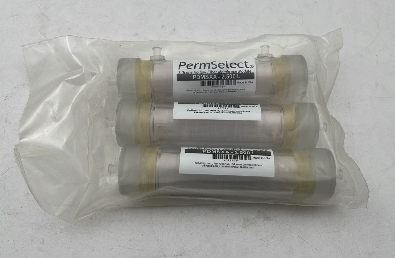 [LOT 3] NEW - PermSelect Silicone Hollow Fiber Membrane Module PDMSXA - 2500 L