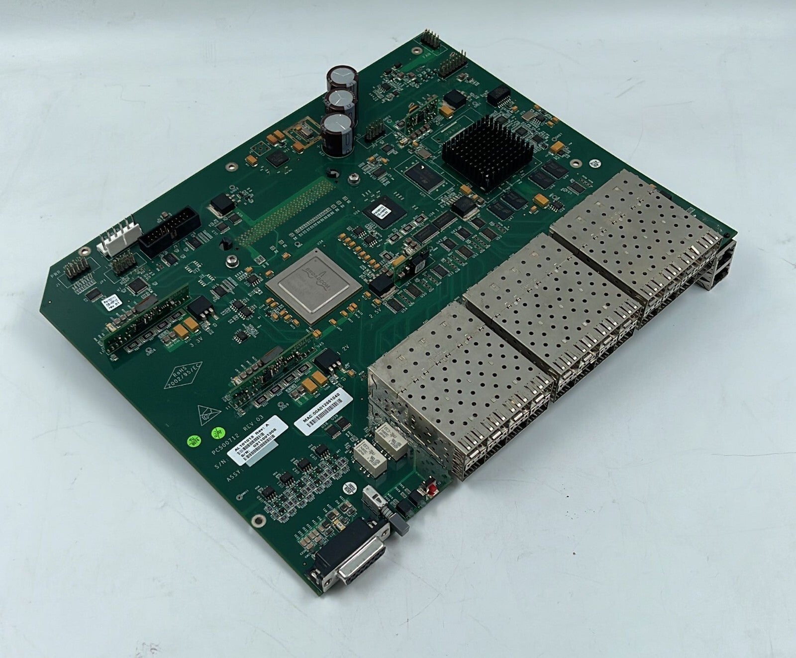 Telco Systems T-metro TM-7124S-DC Ethernet Switch Board 24-Port PCB PC500712