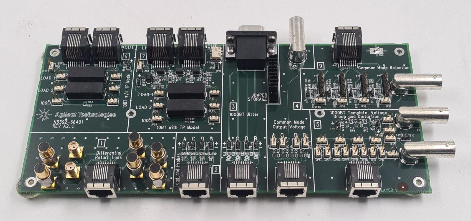 Agilent Technologies N5392-66401 REV A2.1 PCB Control Board Test Fixture Card
