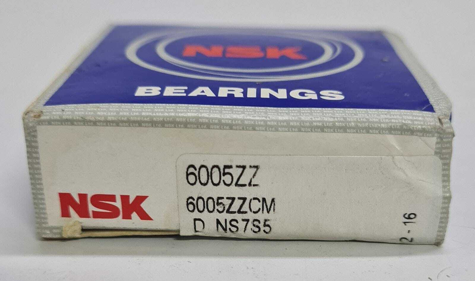 [LOT OF 4] NSK Bearings 6005ZZCM NS7S5 Metal Shields Deep Groove - NEW Sealed