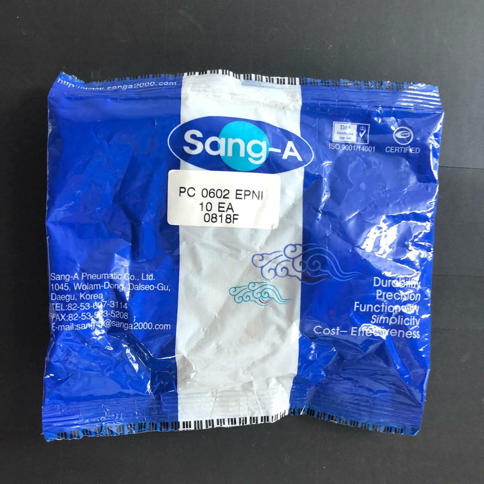 Sang-A GPC0818f Male Straight, 8mm - 1/8, Package 5Pcs Fittings