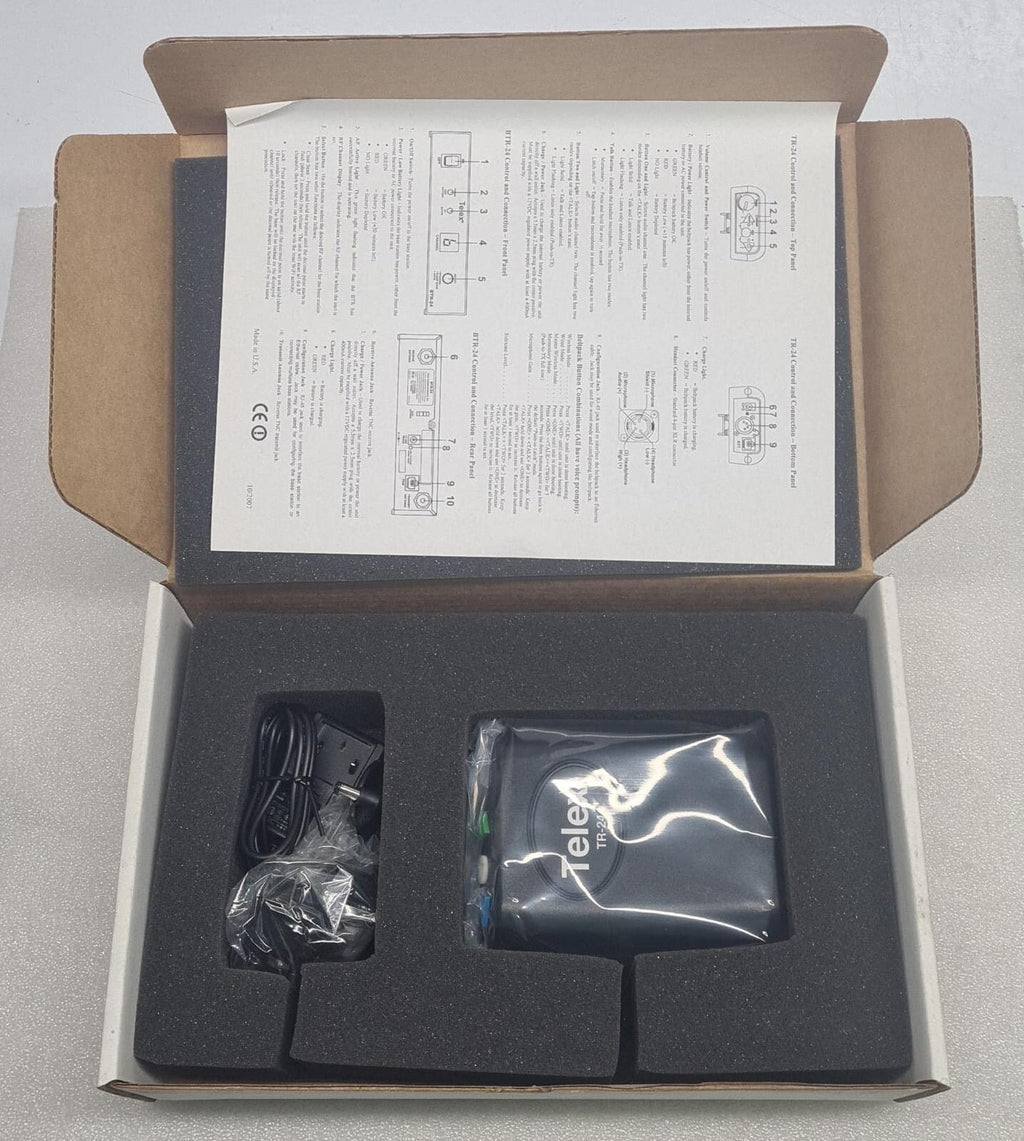 NEW - TELEX Radiocom TR-24 PRD000065EUR BELTPACK TRANSCEIVER WIRELESS INTERCOM