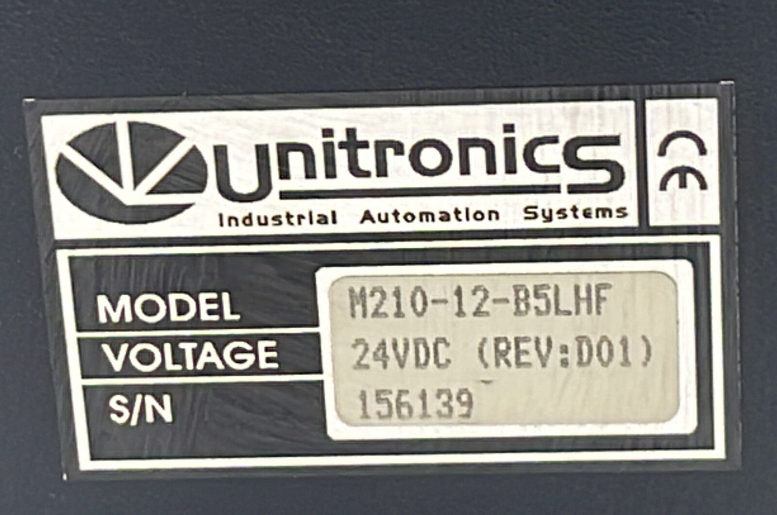 Unitronics M-210 Integrated PLC & Operating Pael M210-12-B5LHF **AS IS