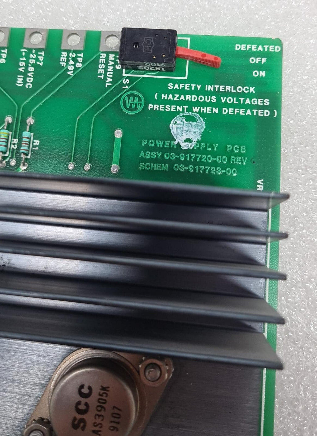 Varian Power Supply PCB ASSY 03-917720-00 SCHEM 03-917723-00 Circuit Board