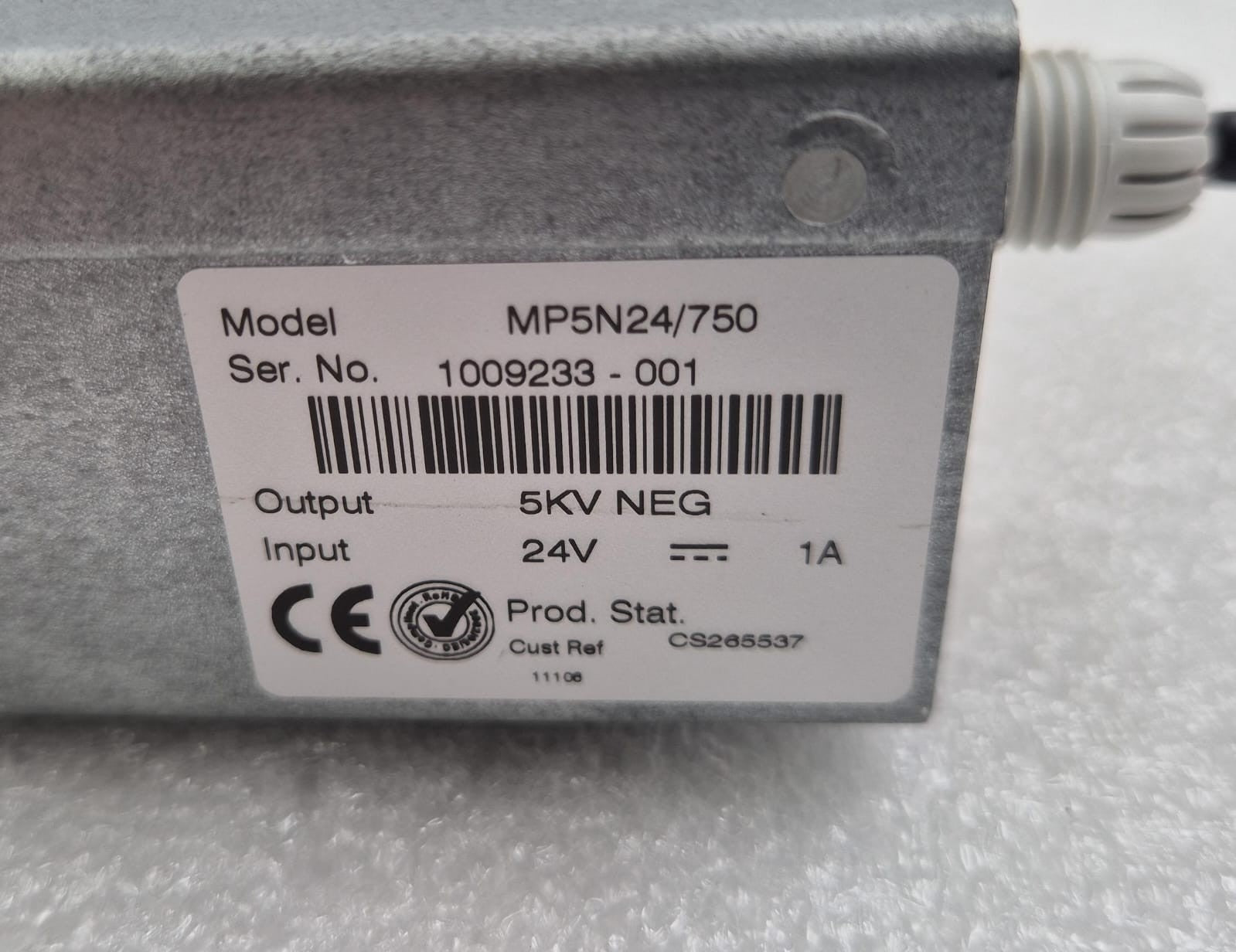 Spellman MP SERIES MP5N24/750 5KV NEG High Voltage Electronics Power Supply