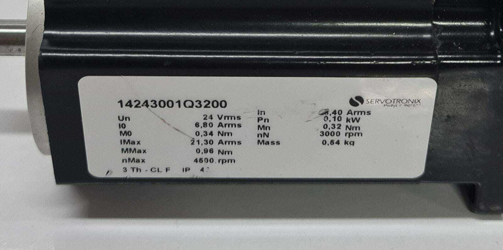 Servotronix Servo Motor 14243001Q3200