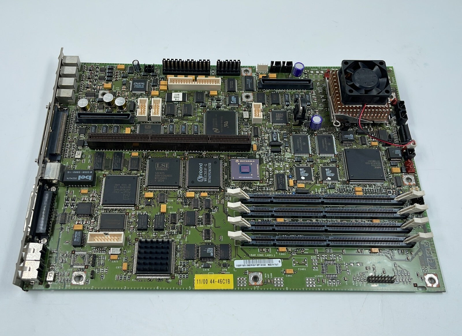 IBM 09P1149 system board angled view with memory slots