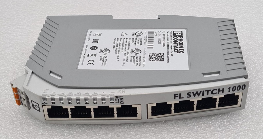 PHOENIX CONTACT FL SWITCH 1000 1008N Industrial Ethernet Switch 8-Port 1085256