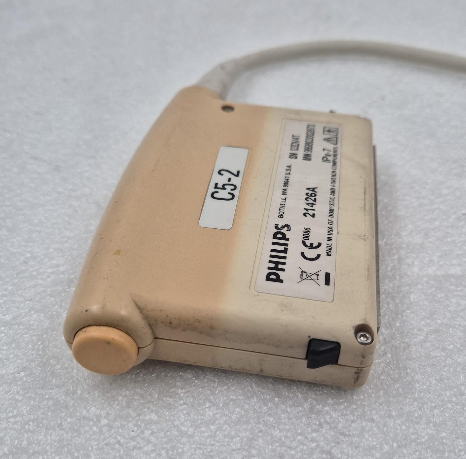 Philips C5-2 Curved Array Ultrasound Transducer Probe 453561173202 *AS-IS*