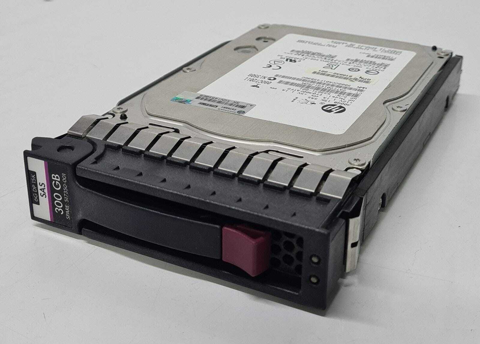 HP 300GB 15K SAS 533871-001 516832-001 6G DP 517350-001 Memory EF0300FATFD