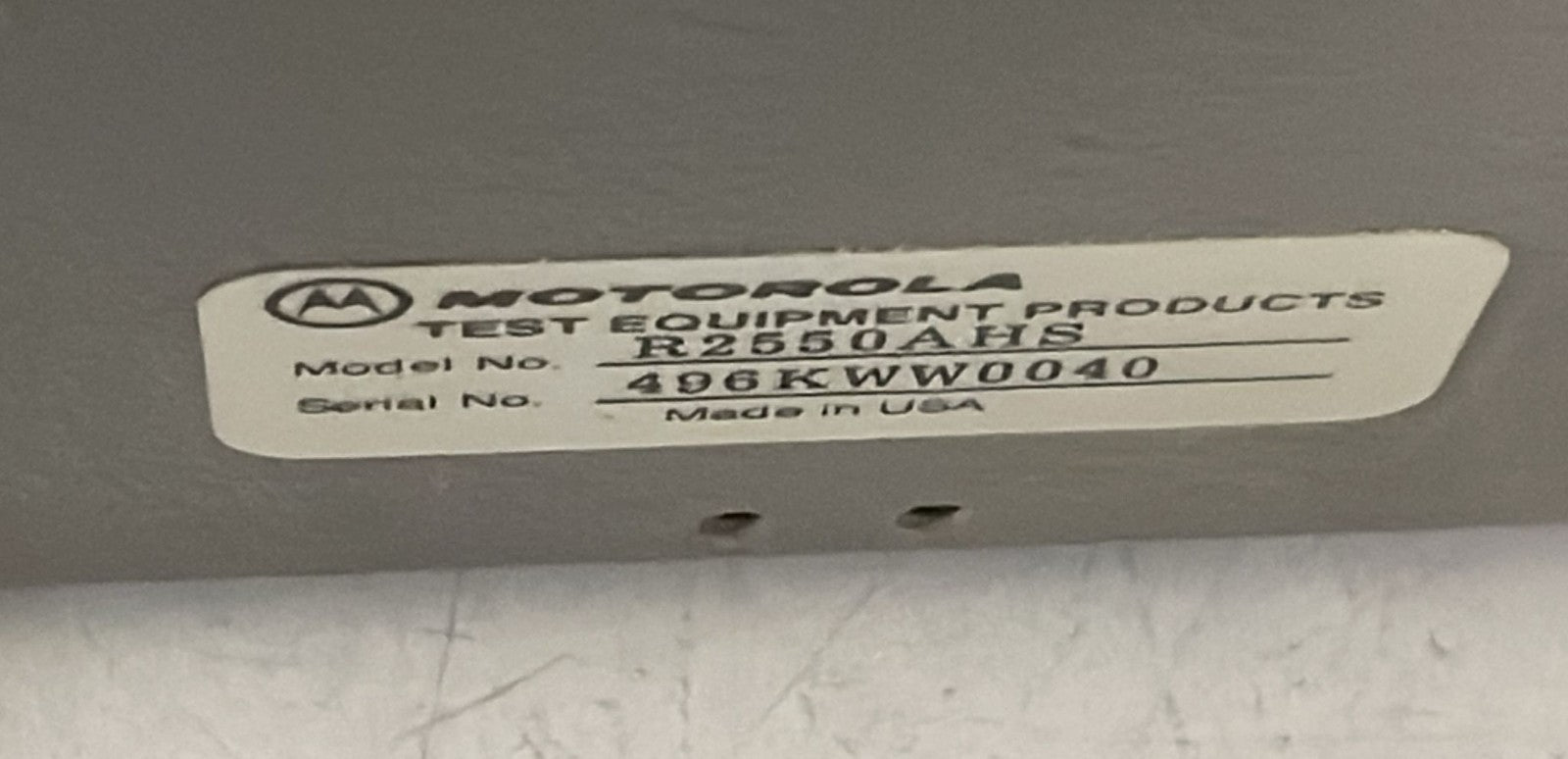 Motorola R2550 Communications System Analyzer W/ RPN4000A Battery Backup