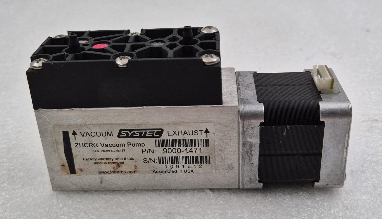 Systec ZHCR Exhaust Vacuum Pump 9000-1471 for Waters W/ Minebea Stepper Motor