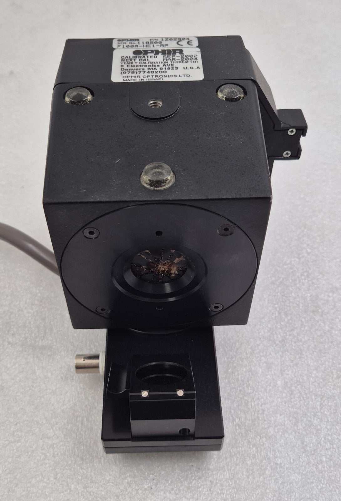 OPHIR 1Z02904 F100A-HE1-RP Laser Power Sensor Head Unit **AS-IS**