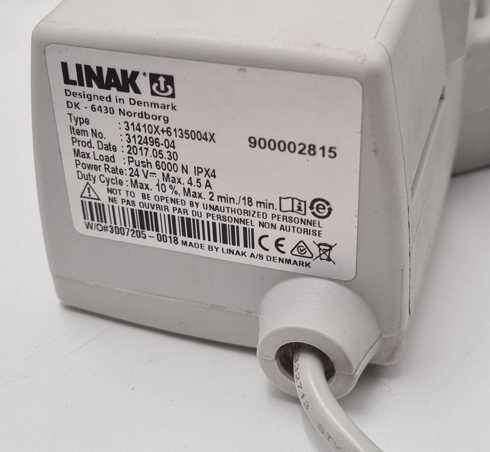 LINAK 31410X 900002815 Patient lift Actuator Push 6000N Wheelchair