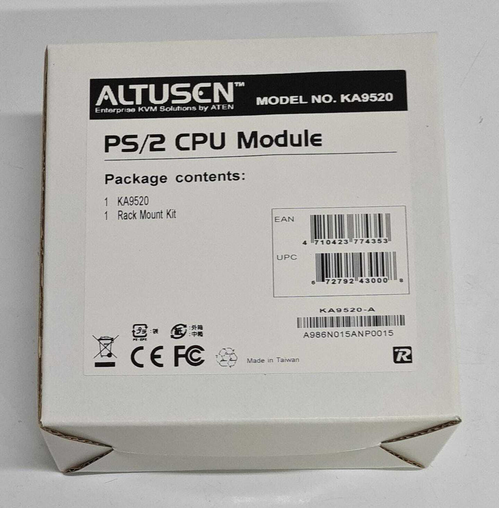 [LOT 5] NEW - ATEN ALTUSCN PS/2 CPU Module KVM Switch KA9520-A W/ Rack Mount Kit