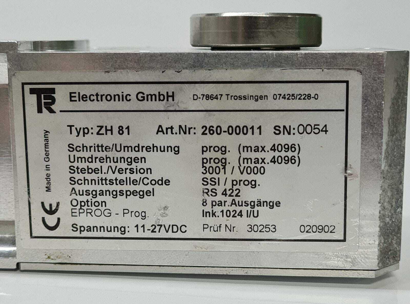 TR ELECTRONIC DP-ENCODER 260-00011 Type: ZH81