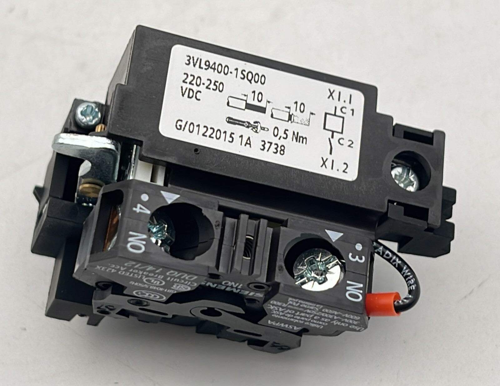 Siemens 3VL9400-1SQ00 Shunt release 220-250V DC