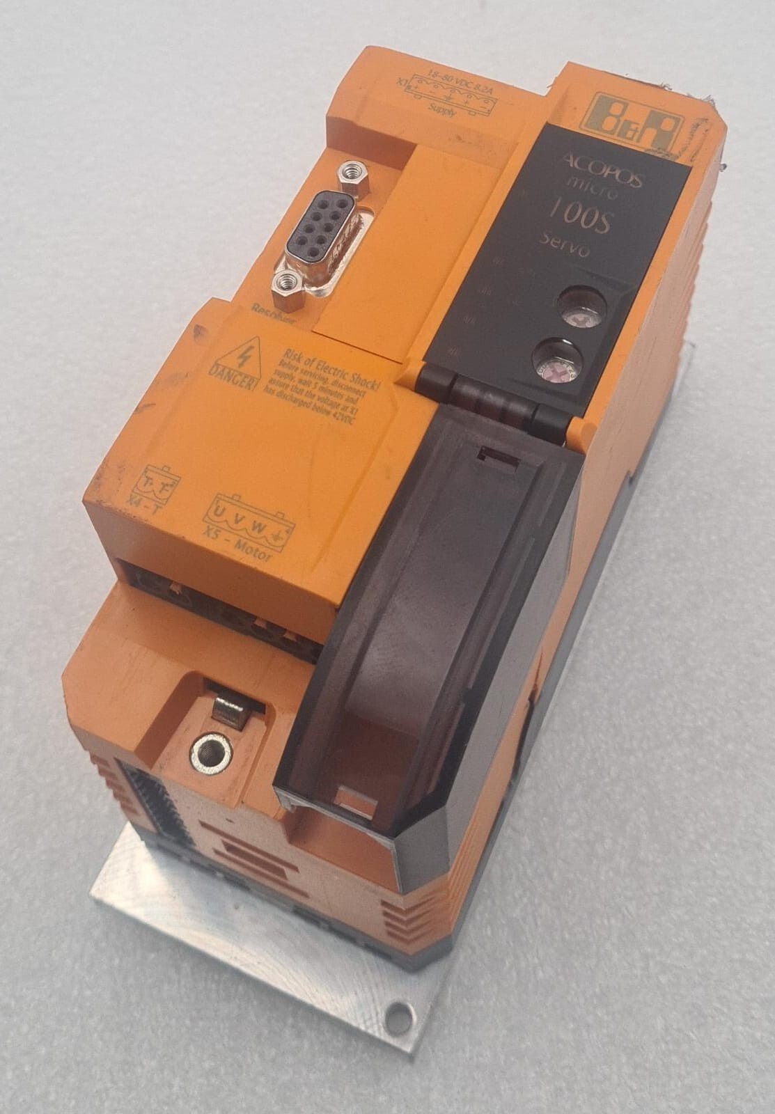 B&R Automation ACOPOS Micro 100S Servo Drive 80VD100PS.C02X-01 Rev .F0  **AS-IS