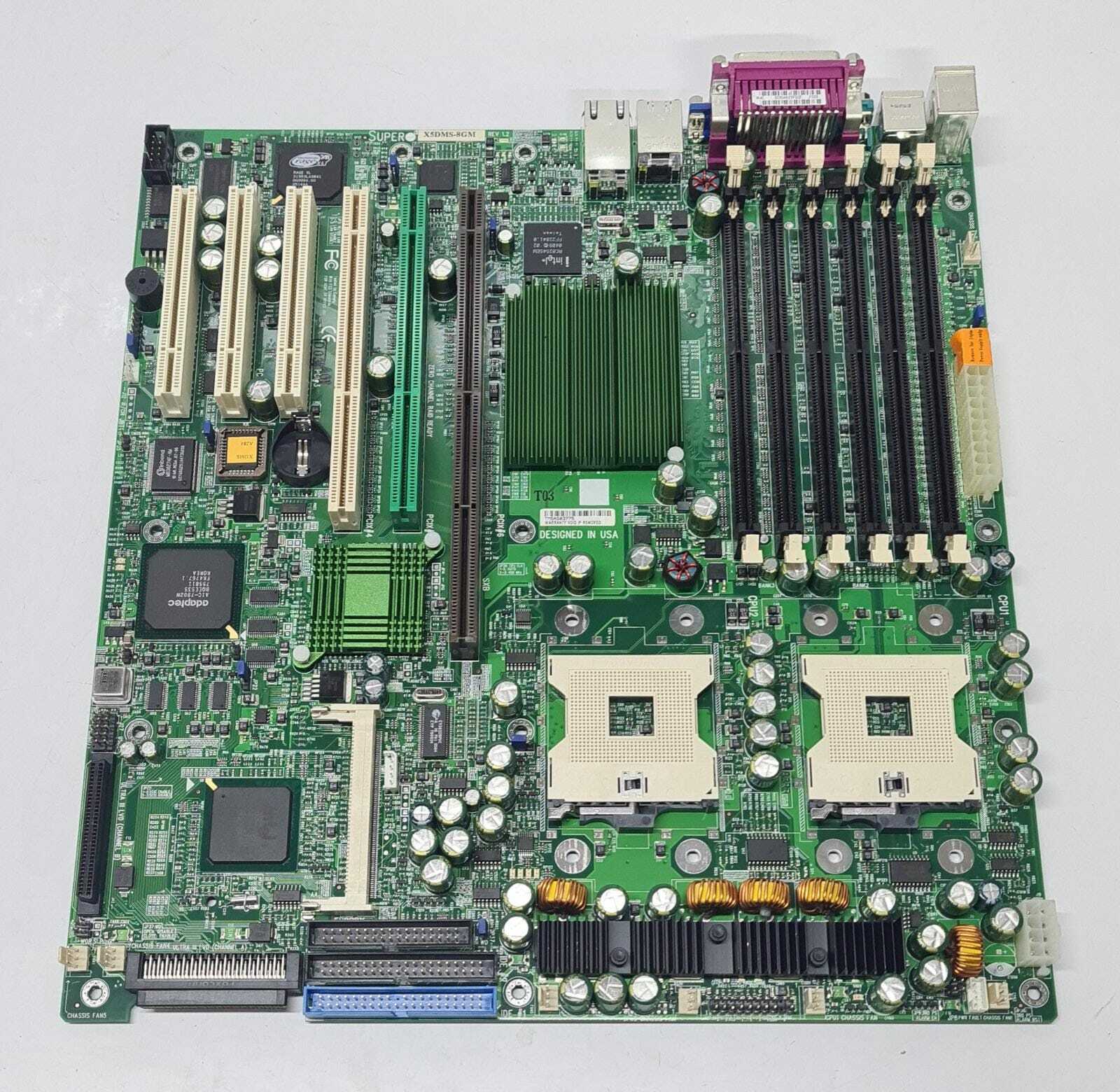Supermicro X5DMS-8GM Rev 1.2 2X Socket 604 DDR PCIX for Creo Inspire