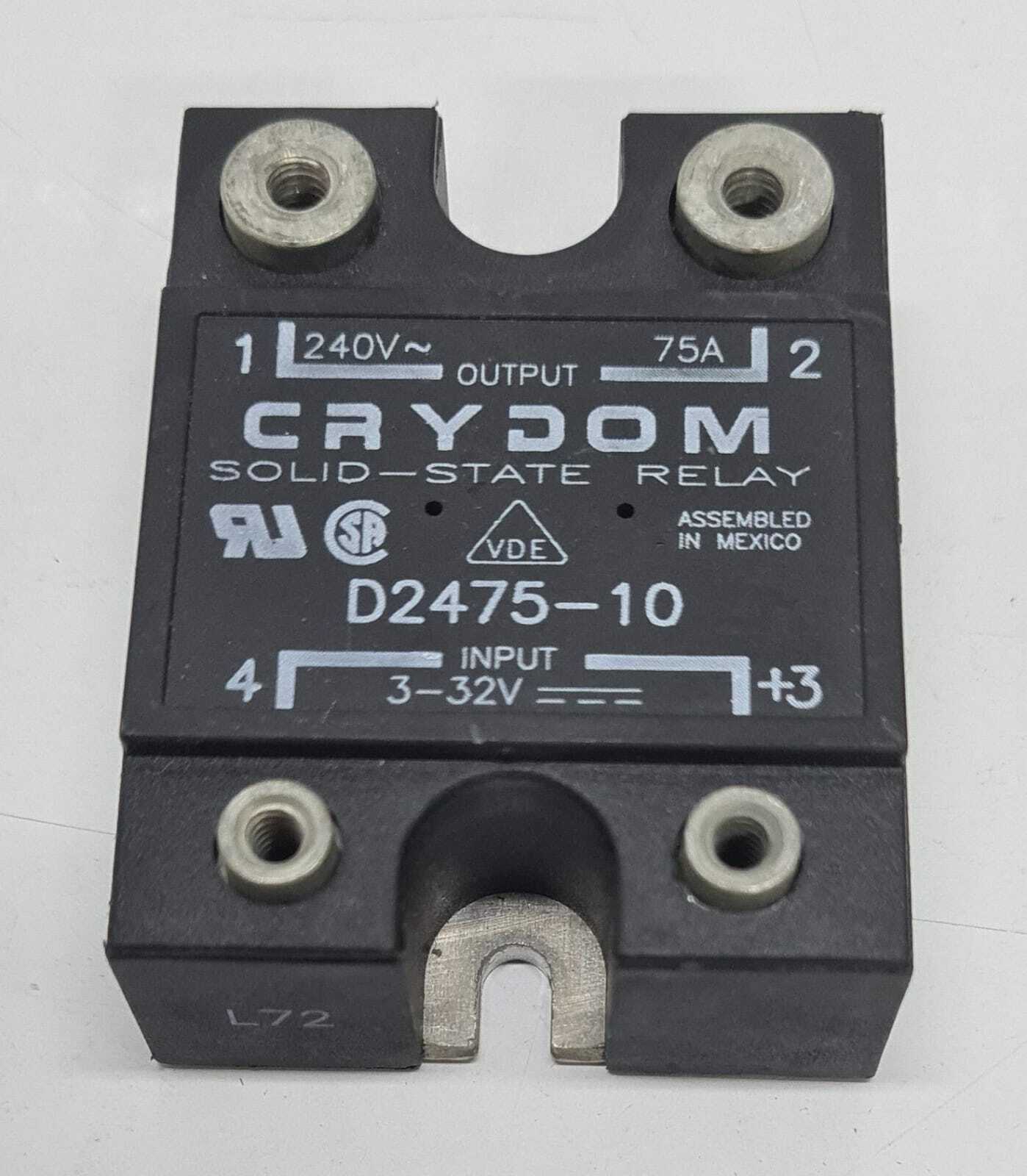 [LOT 4 PCS] Crydom D2475-10 Solid State Relay