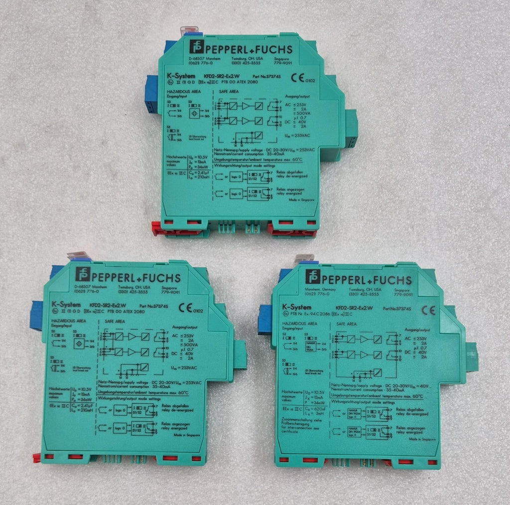 [LOT 3 PCS] PEPPERL+FUCHS K-System KFD2-SR2-Ex2.W 37374S Switch Amplifier