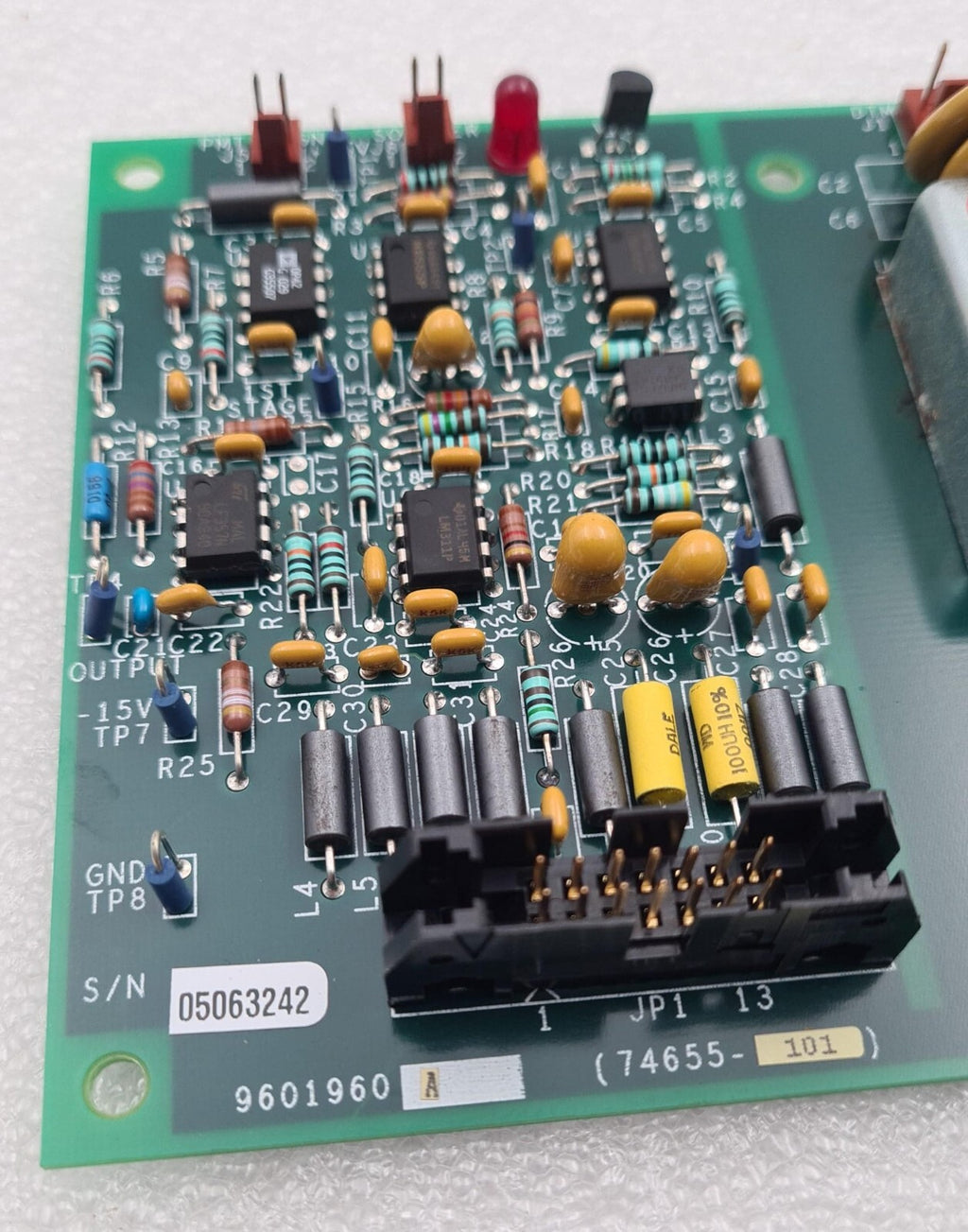 ABBOTT CELL-DYN SYSTEM 9601960 Board ASSY 74655-101 PMT PREAMP 1960