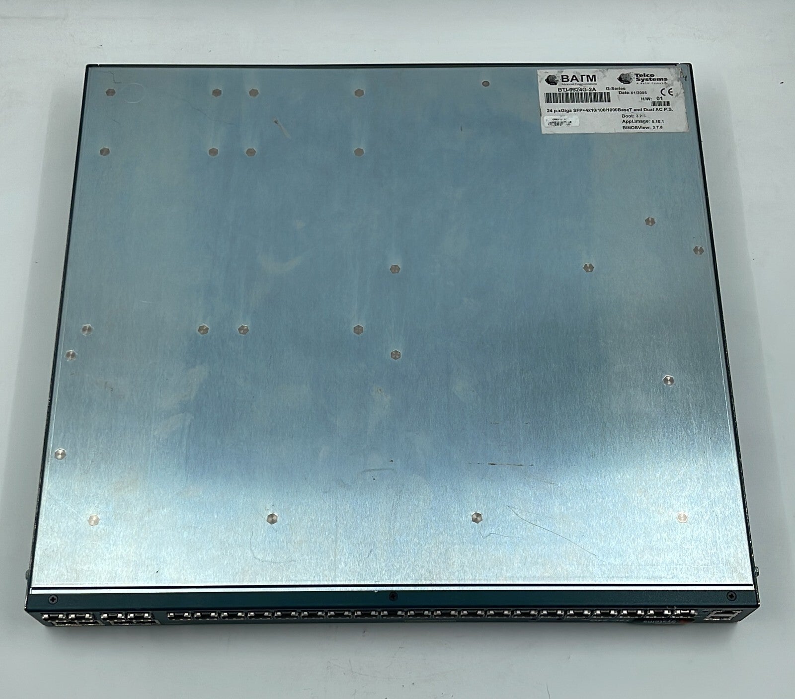 Telco Systems T5C-24G BTI-0524G-2A 24p.xGiga SFP+4x10/100/1000 & dual AC **AS IS