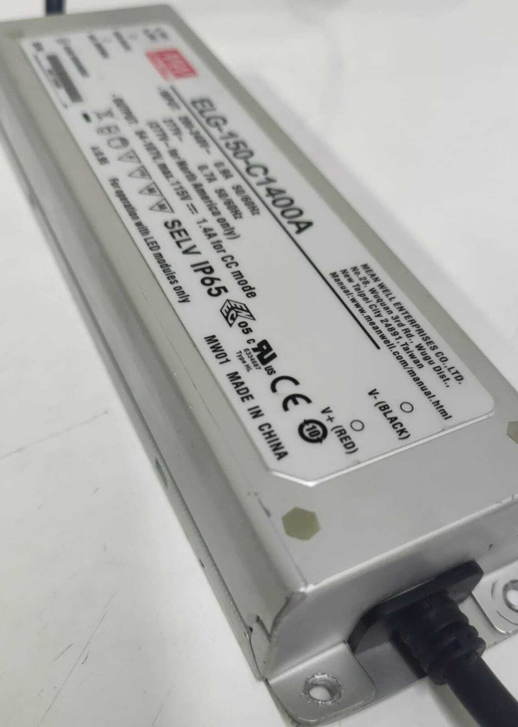Mean Well ELG-150-C1400A 150W 115V Constant Current Potentiometer LED Driver