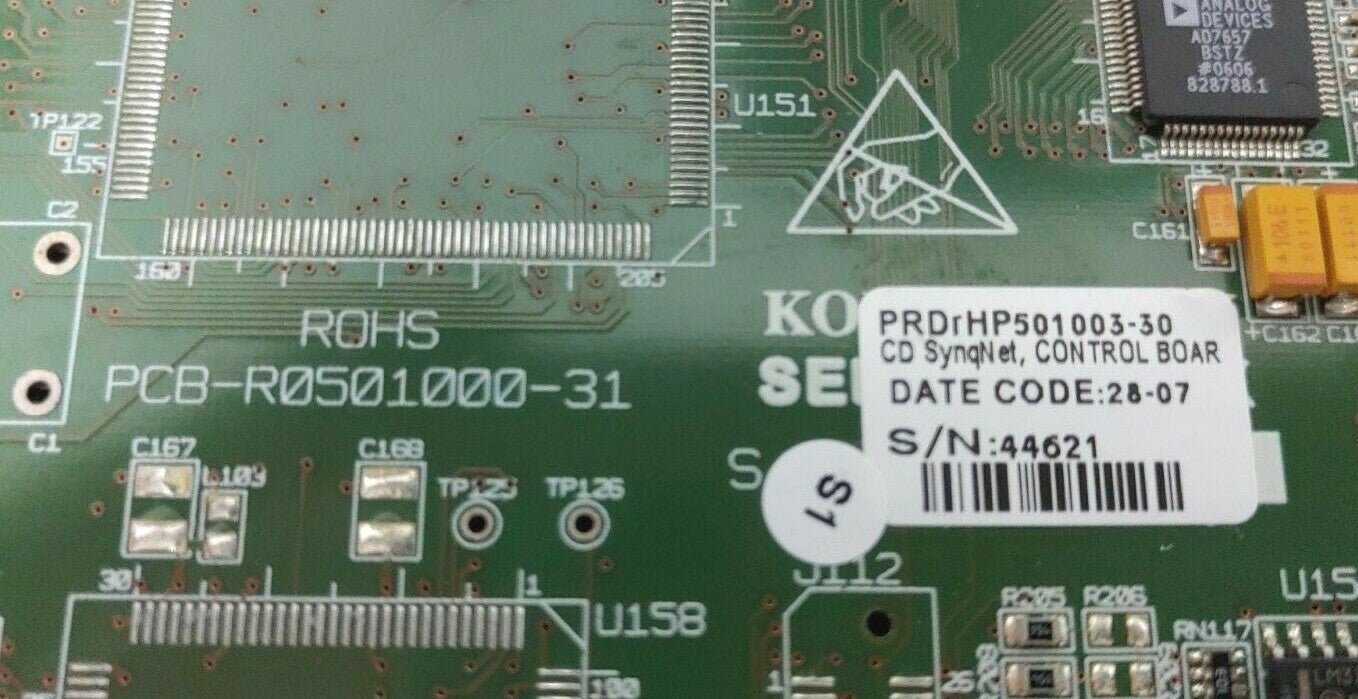 KOLLMORGAN SERVOTRONIX CDSyncNet, CONTROL BOARD PRDrHP501003-30