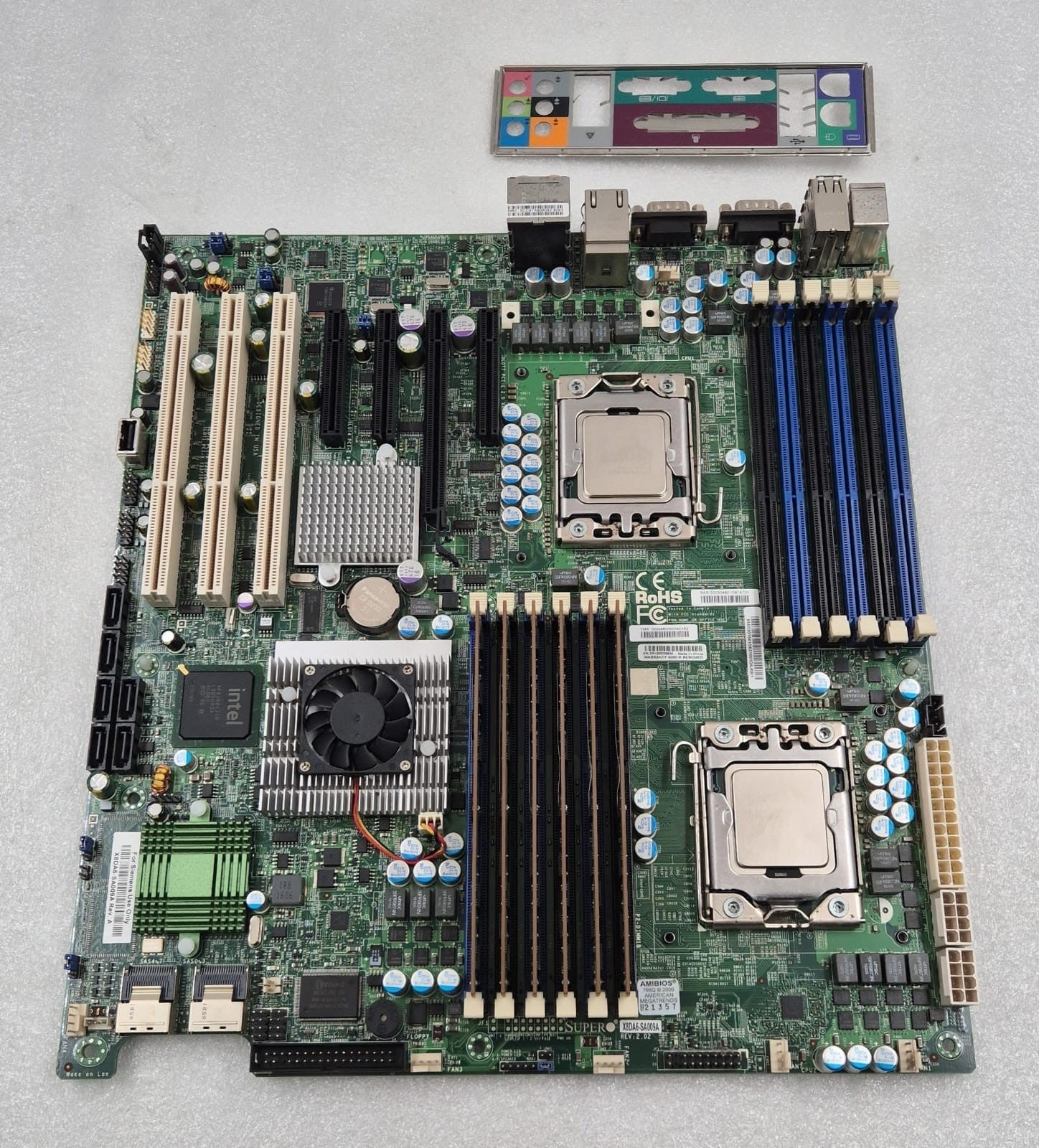 SUPER X8DA6-SA009A Motherboard W/ 6* 4GB & 2* CPU & I/O Shield for Siemens