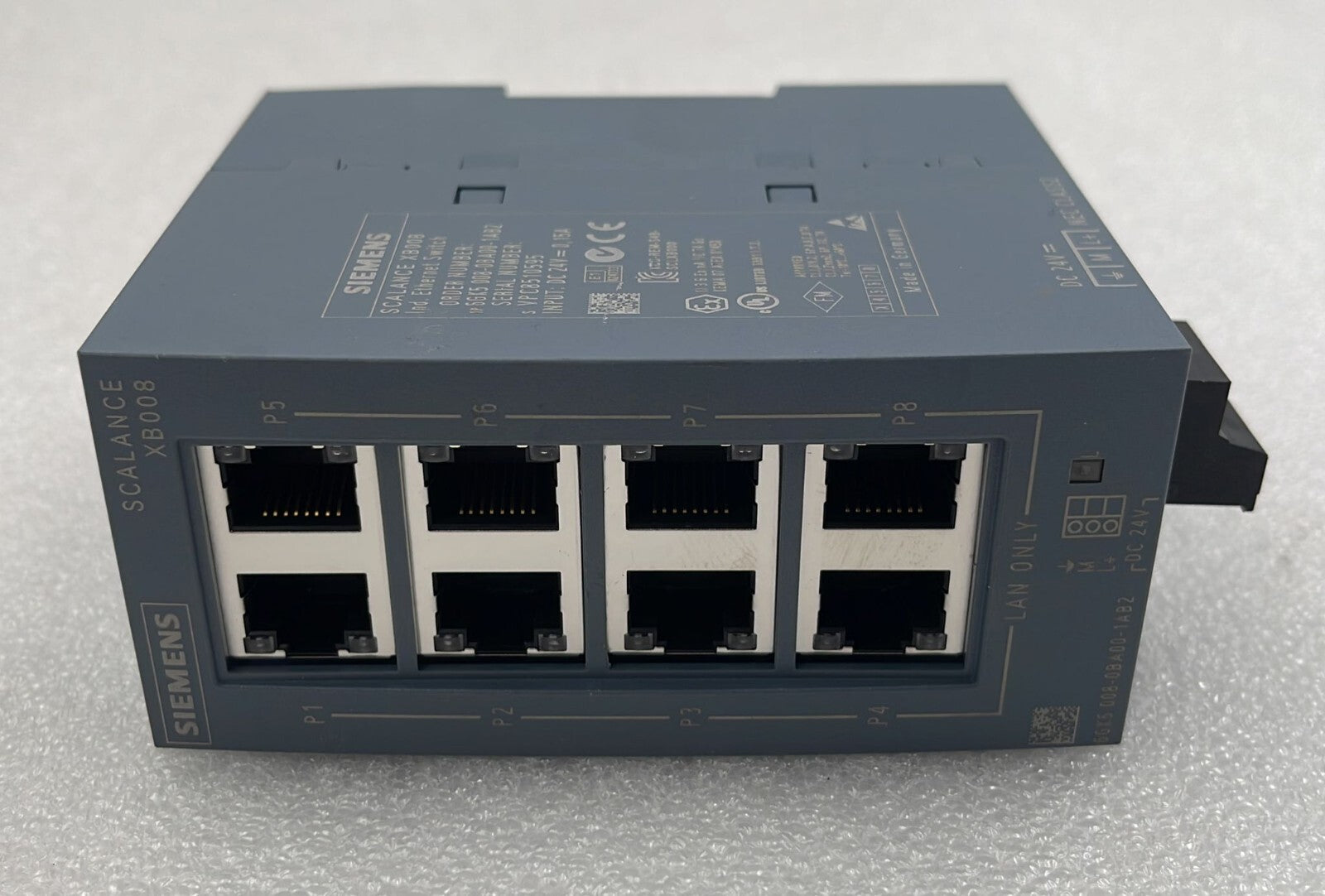 Siemens SCALANCE XB008 Enthernet Switch 6GK5 008-0BA00-1AB2 DC-24V 0,15A