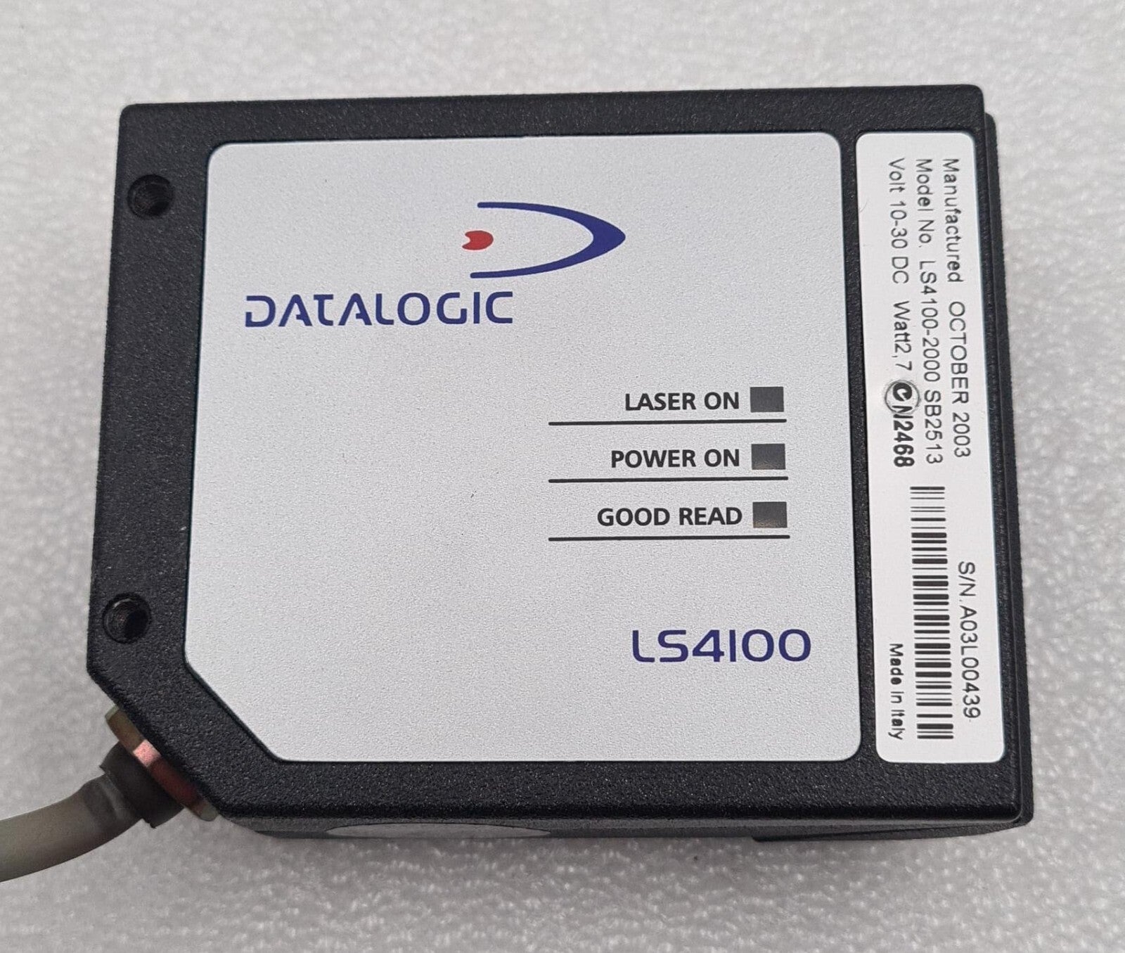 DATALOGIC LS4100-2000 SB2513 Laser Barcode Scanner Head LS4100