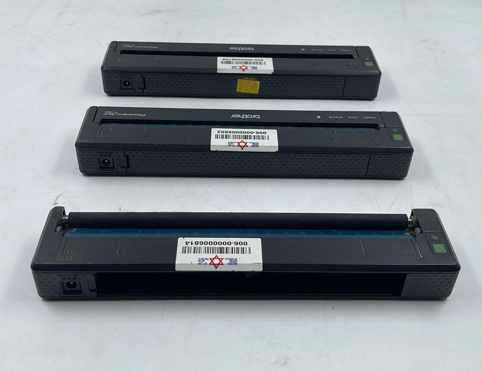 [LOT 3] Brother PJ-662 Mobile Portable Thermal Printer Bluetooth **AS IS