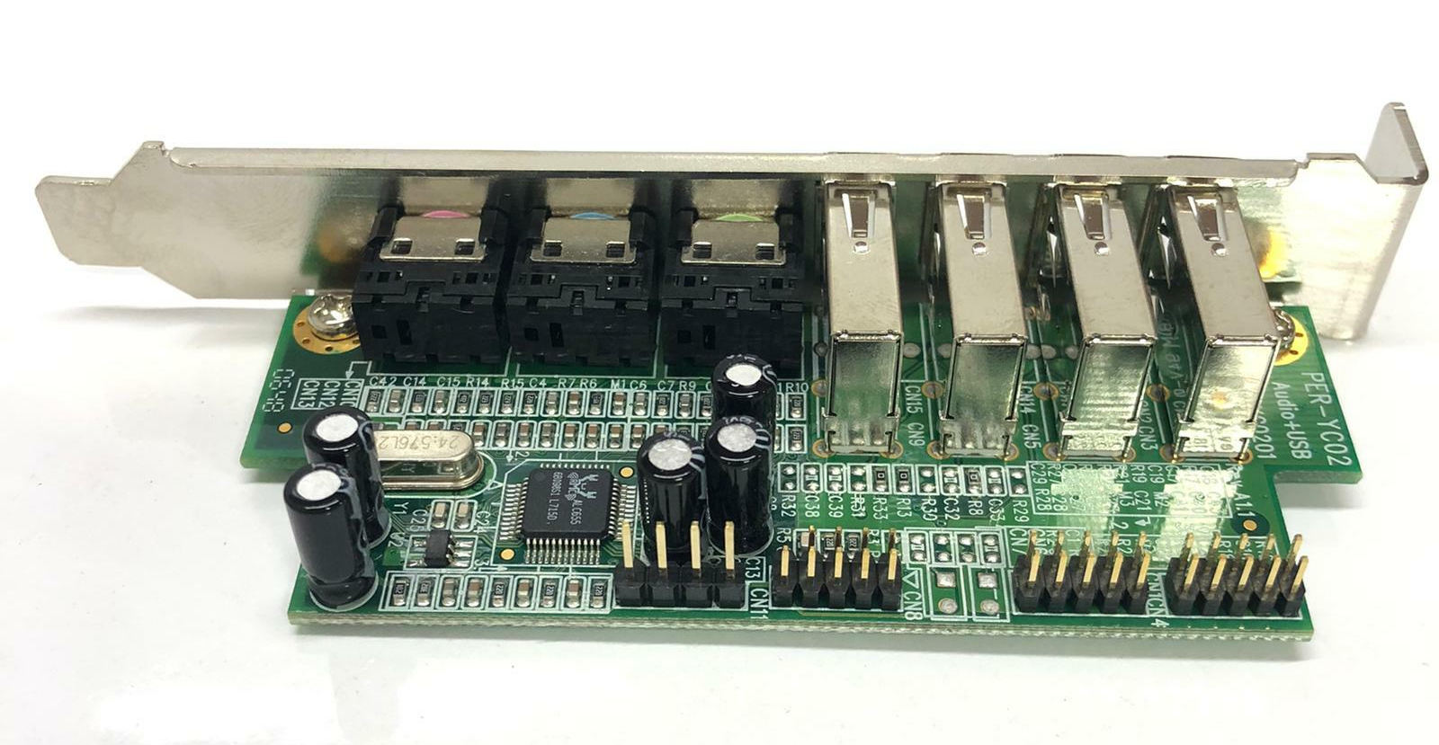 AAEON TF-PER-U00A AC97 Audio Daughter + USB Board PER-YC02 1907YC0201 Mini-PCI