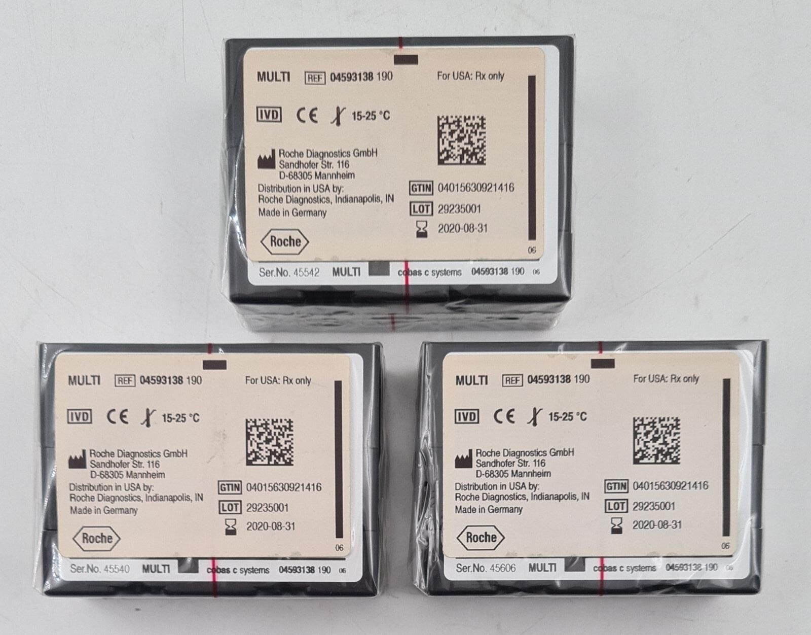 [LOT 3] NEW - ROCHE COBAS C INTEGRA Reagent Carrier MULTI 04593138 190