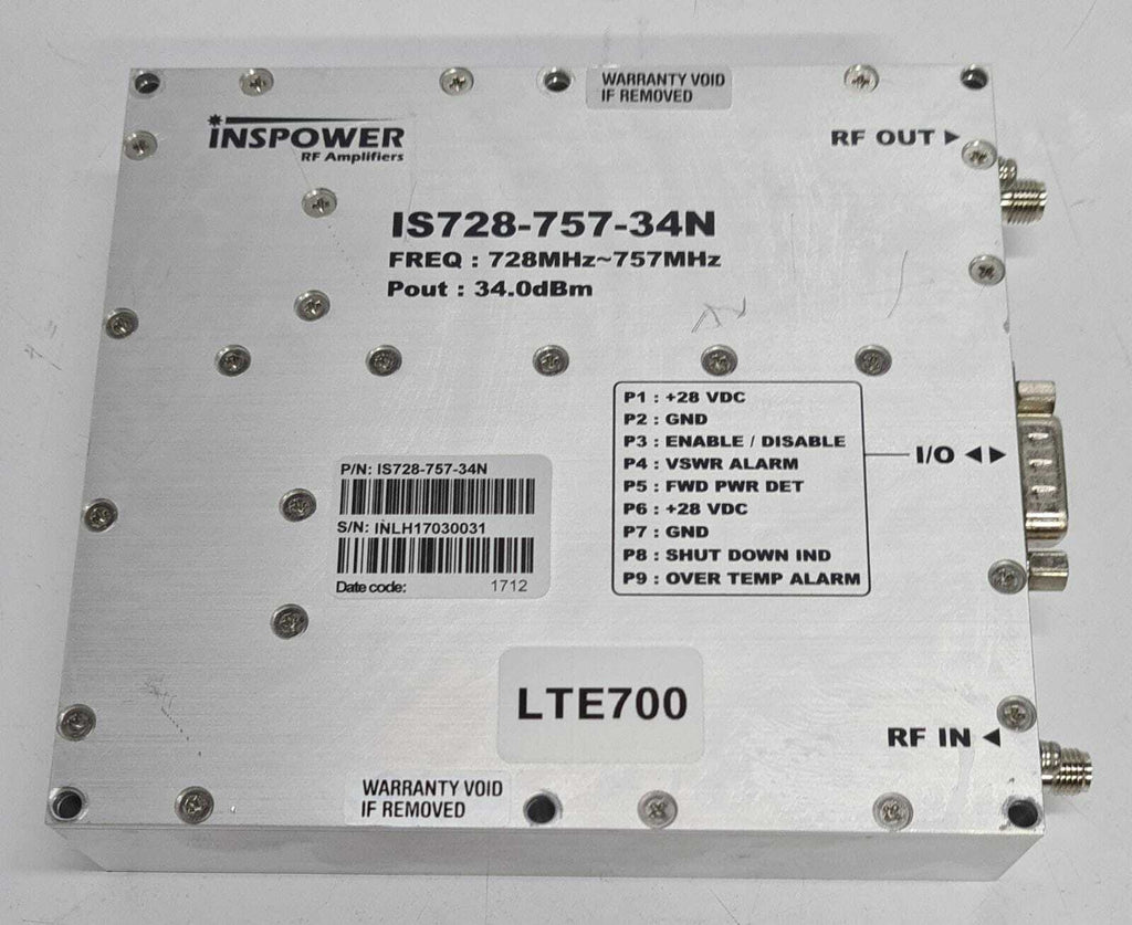 INSPOWER RF Amplifiers IS728-757-34N LTE700