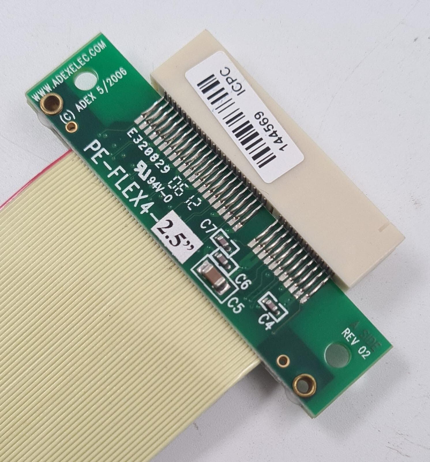 [LOT 3] NEW - ADEX PE-FLEX4-2.5" to PB-PEX4 REV 02 Flexible Cable PCI Extender