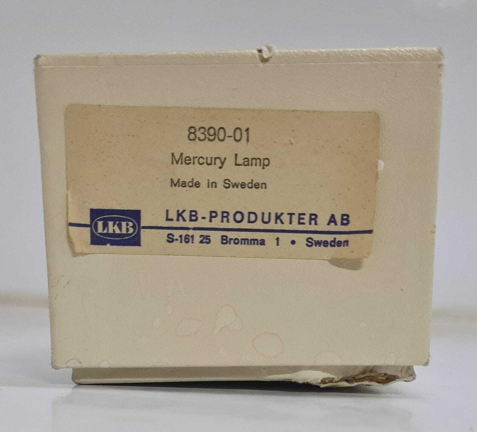 LKB 8390-01 Mercury Lamp UV & 8025-02 Black Glass Filter