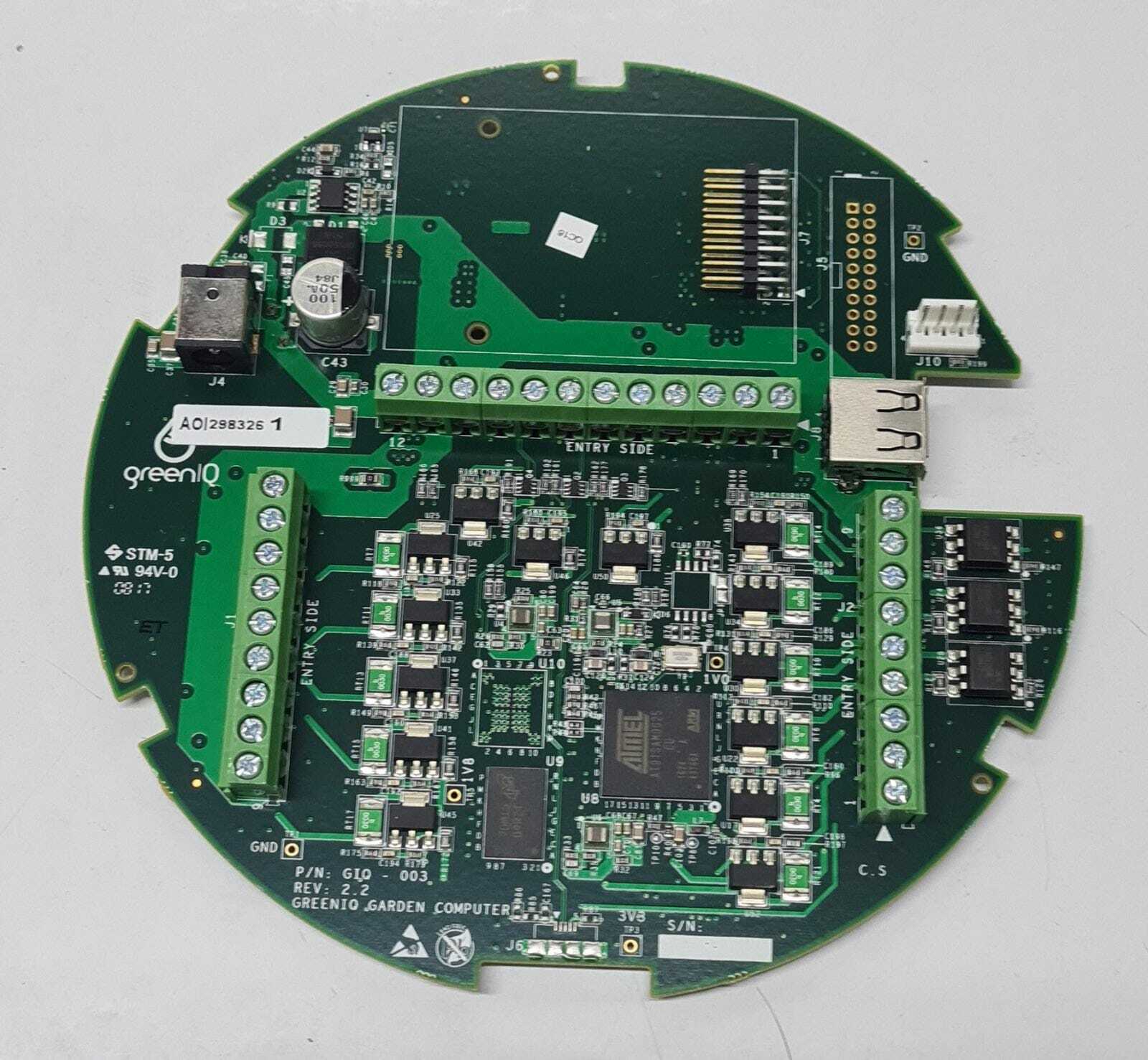 GreenIQ Garden Computer Board GIQ- 003 Rev. 2.2 WiFi Irrigation Controller