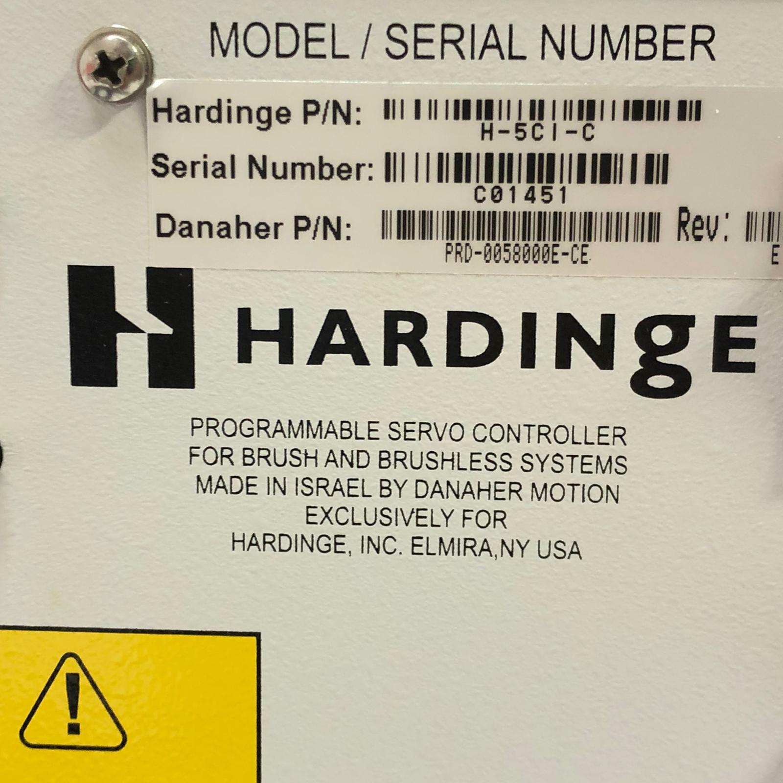 *NEW* Hardinge H-5CI-C Danaher Programmable CNC Servo Control Rotary Indexers