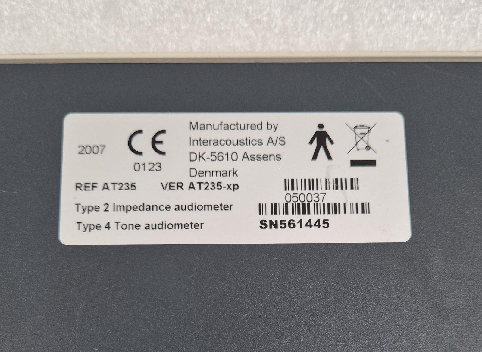 Interacoustics Impedance Audiometer AT235 AT235-xp **AS-IS**