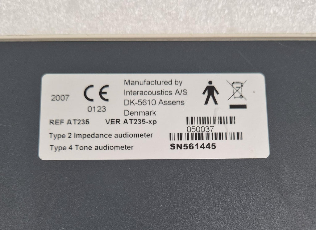Interacoustics Impedance Audiometer AT235 AT235-xp **AS-IS**