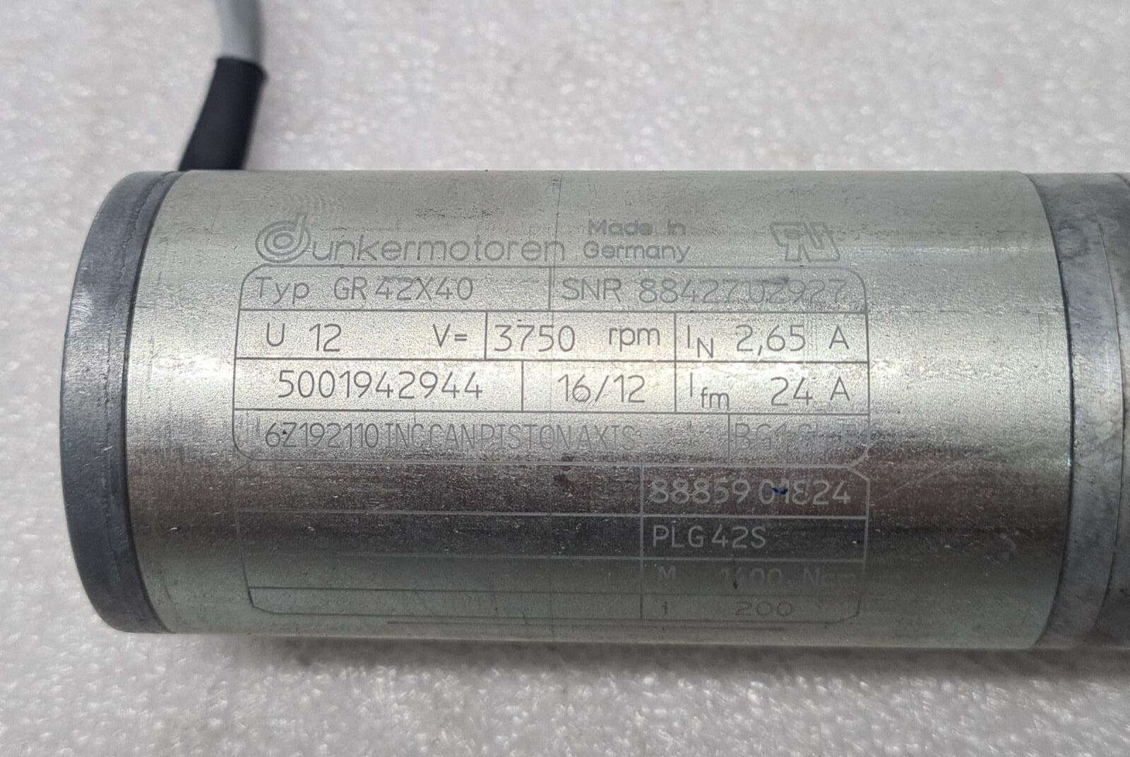 Dunkermotoren GR 42X40 Brushed DC Motor BG1CLF PLG42S