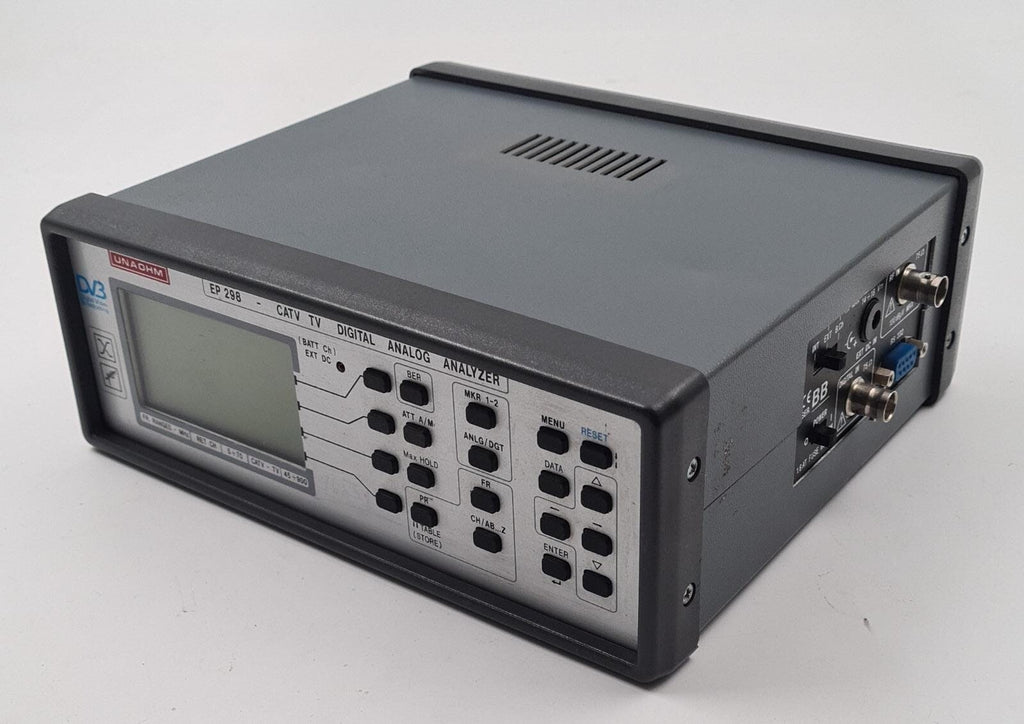 UNAOHM EP 298 CATV TV DIGITAL ANALOG ANALYSER 45-900 MHz DVB W/ ORIGINAL CASE