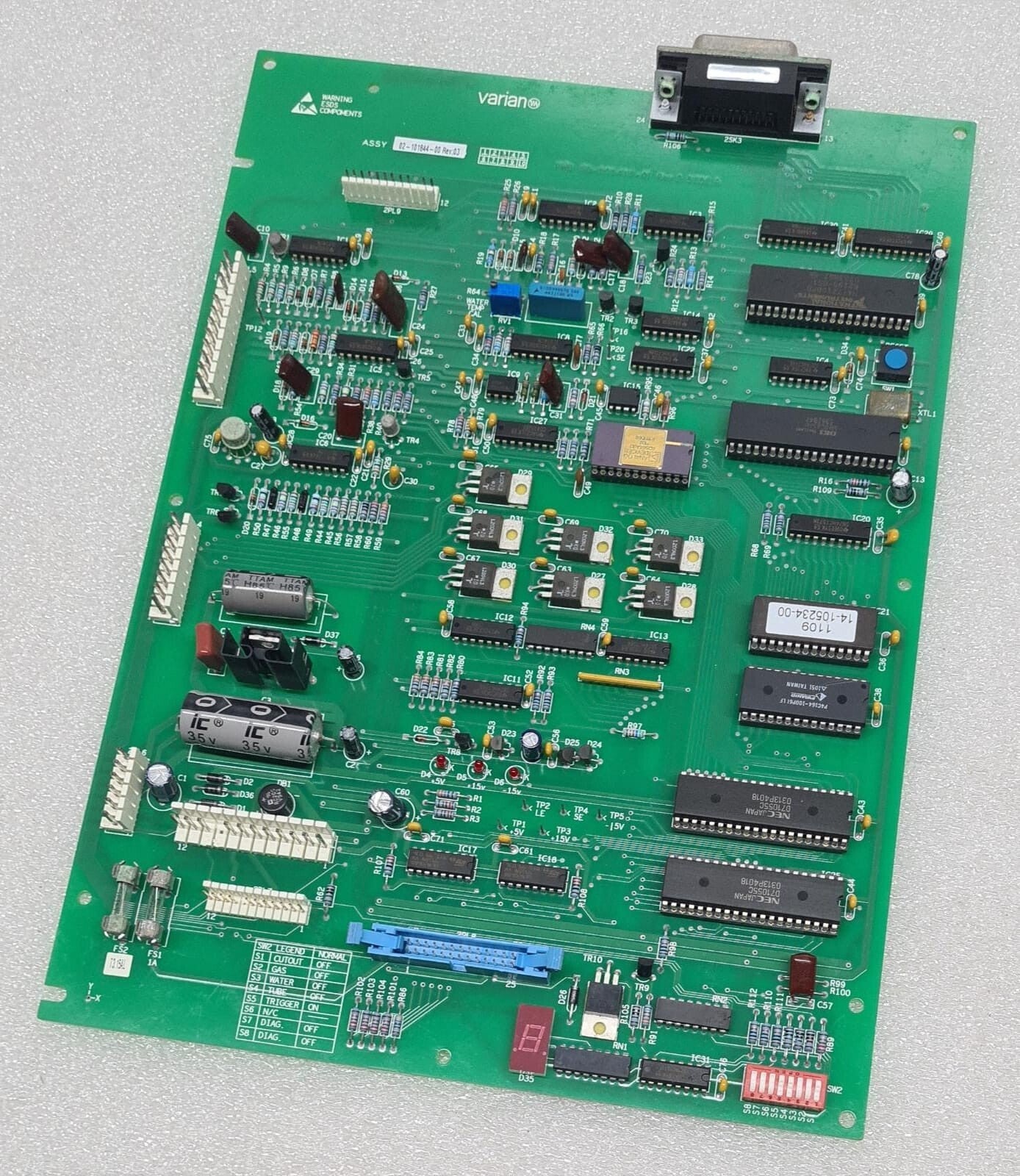 VARIAN ASSY 02-101844-00 Rev: 03 PWB 50-101415-01  PCB Board