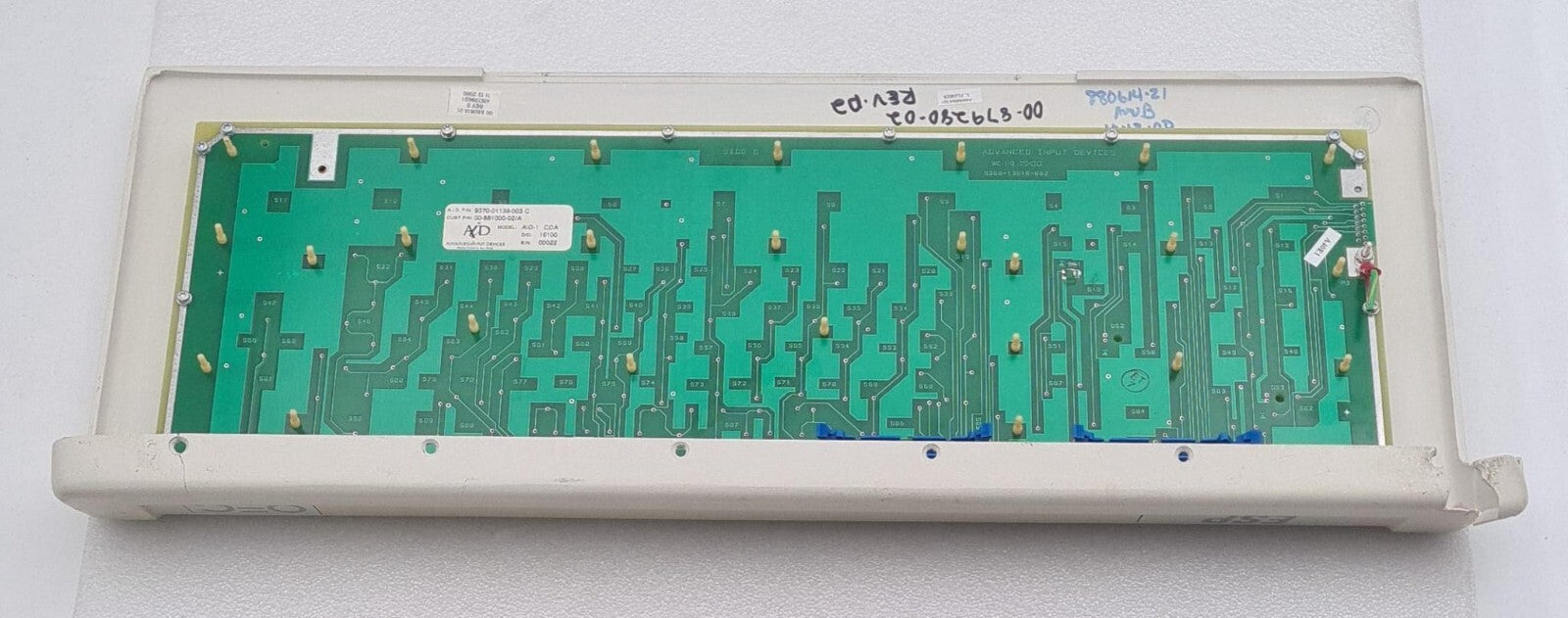 ADVANCED 00-881000-02/A USER INTERFACE KEYPAD ASSY 9370-01139-003