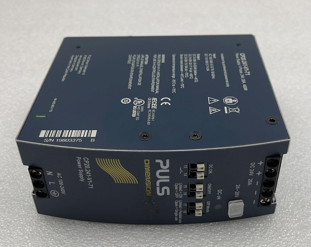 PULS Dimension CP20.241-V1-71 Power supply 1-Phase 24V 20A 480W